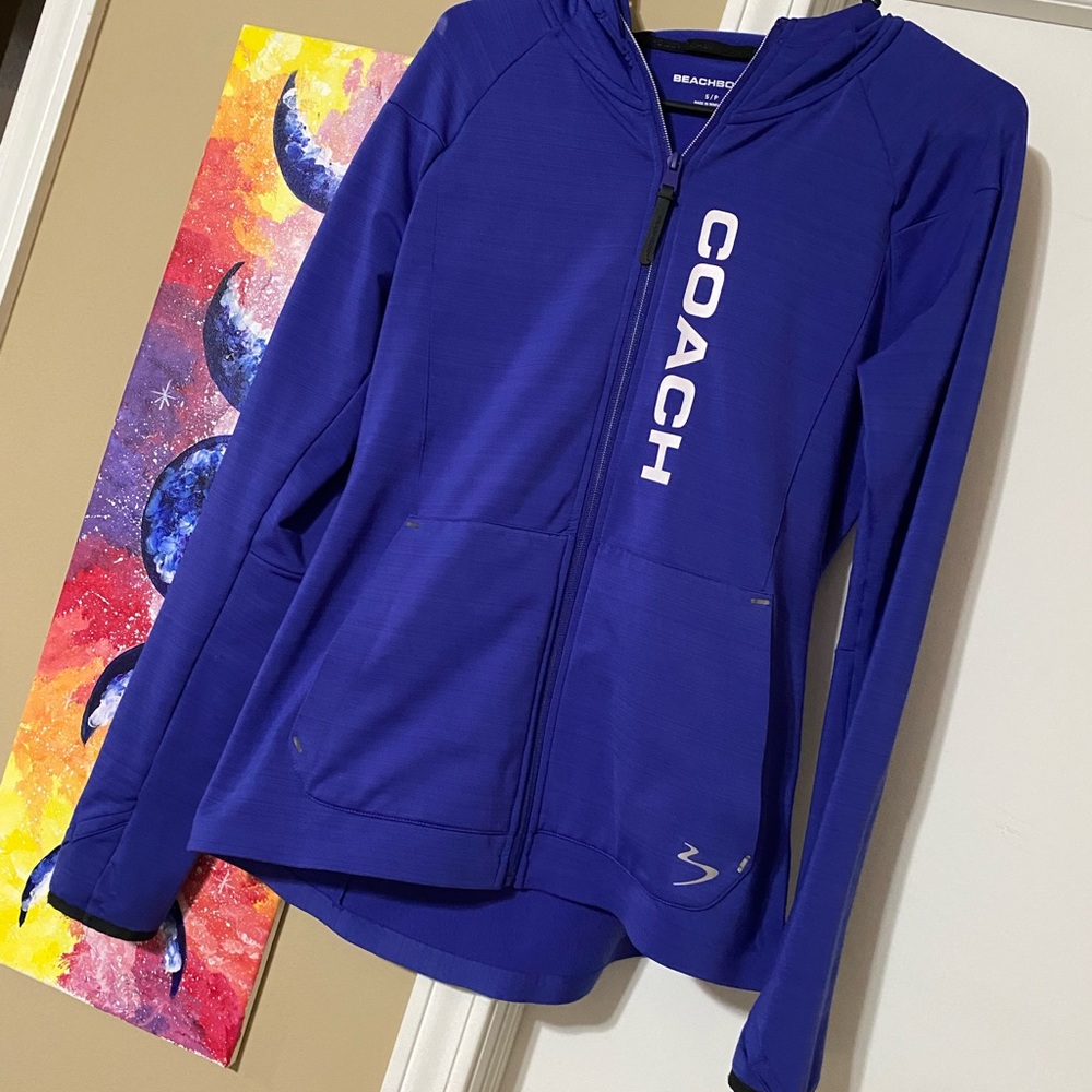 Blue Team Beachbody Hooded Full Zip Jacket